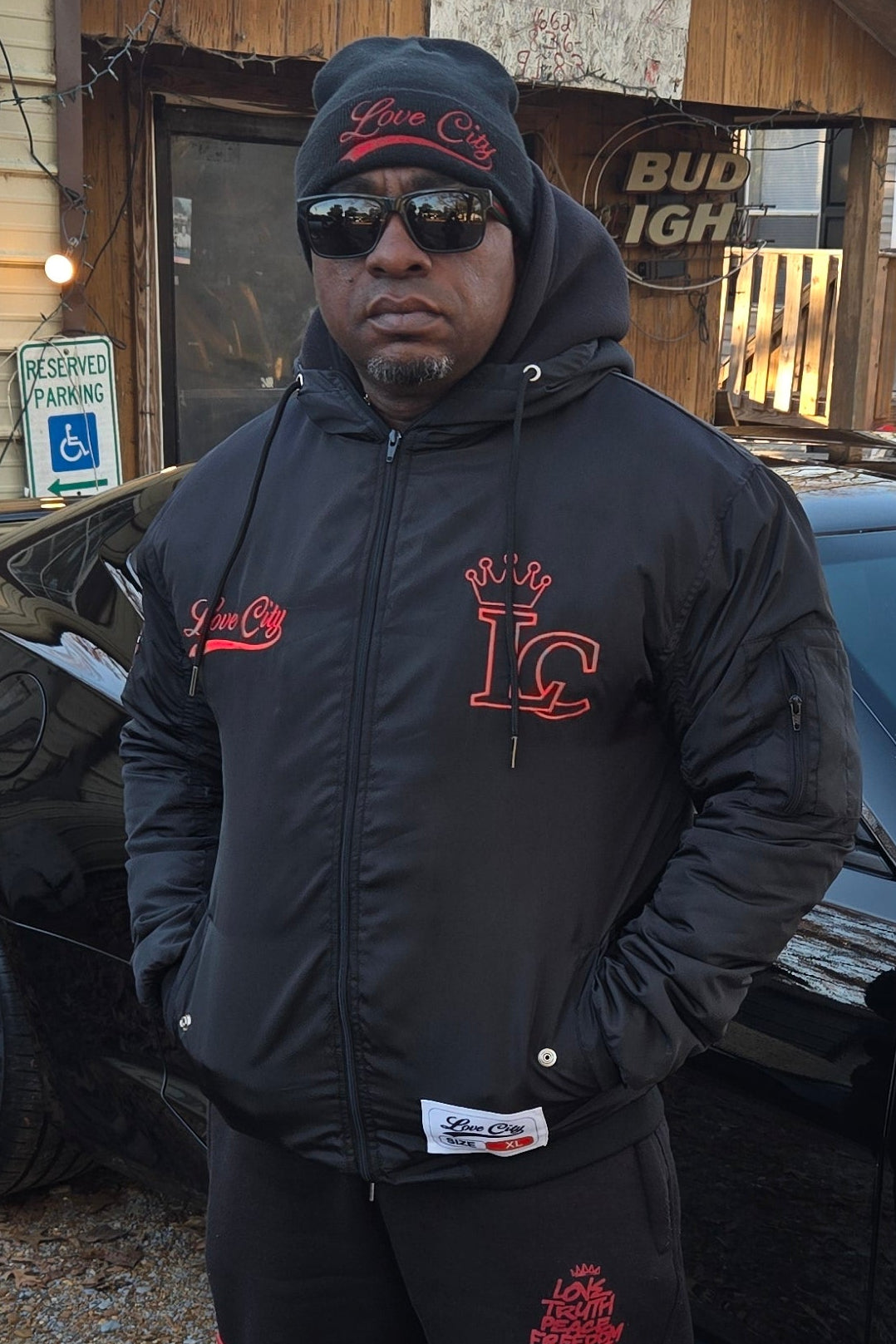 Customer wearing Love City Apparel, 2025