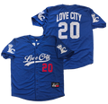 Love City Button Up Baseball Jersey