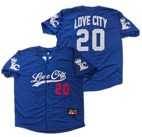 Love City Button Up Baseball Jersey