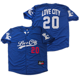 Love City Button Up Baseball Jersey