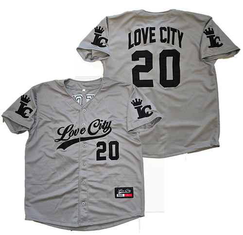 Love City Button Up Baseball Jersey