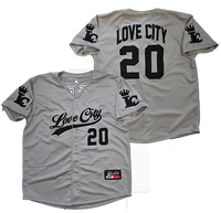 Love City Button Up Baseball Jersey