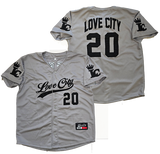 Love City Button Up Baseball Jersey