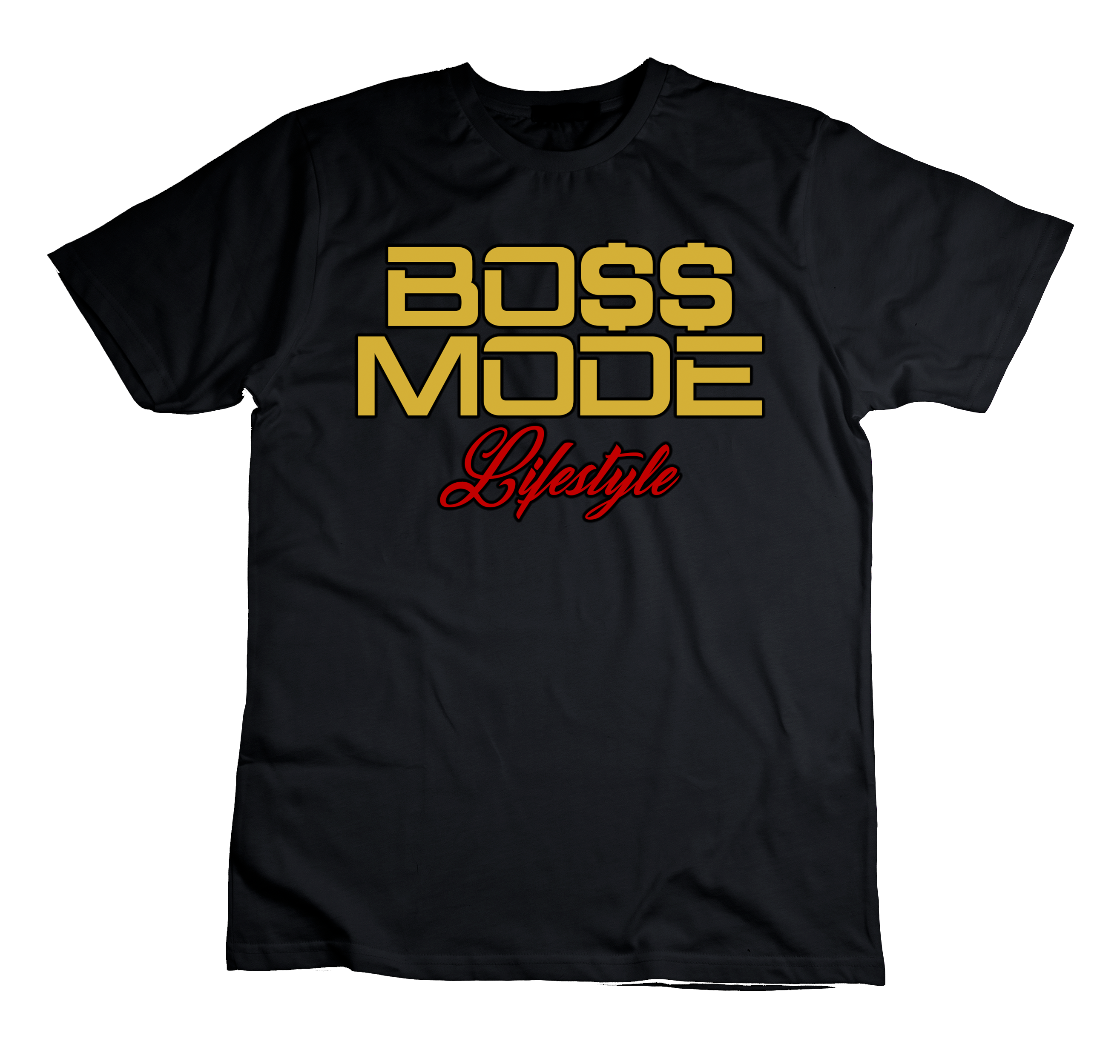 Boss Mode Lifestyle (Gold) T-Shirt
