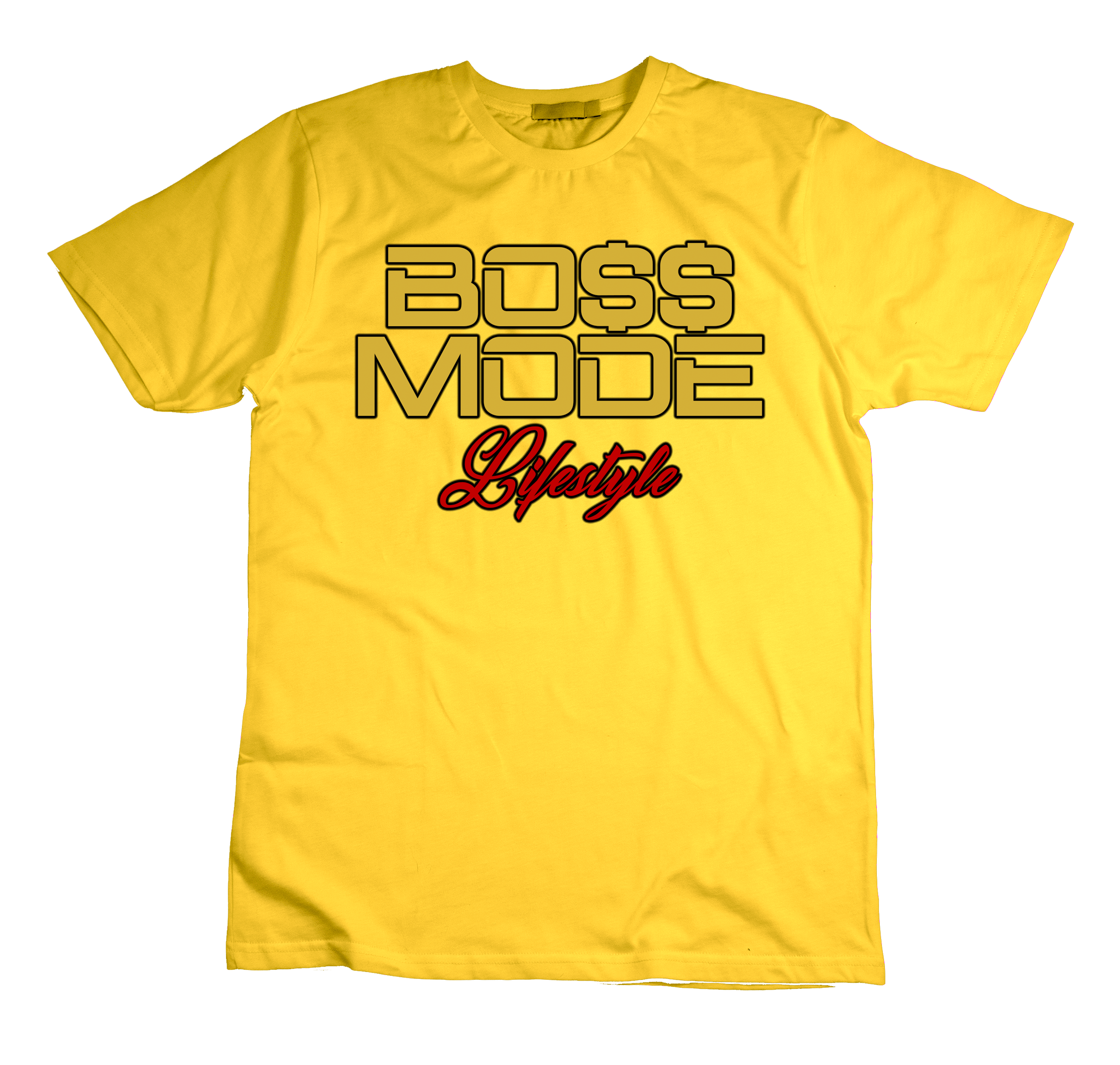 Boss Mode Lifestyle (Gold) T-Shirt