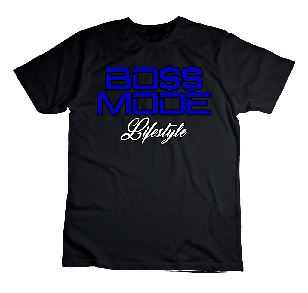 Boss Mode Lifestyle (Blue) T-Shirt