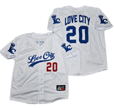 Love City Button Up Baseball Jersey