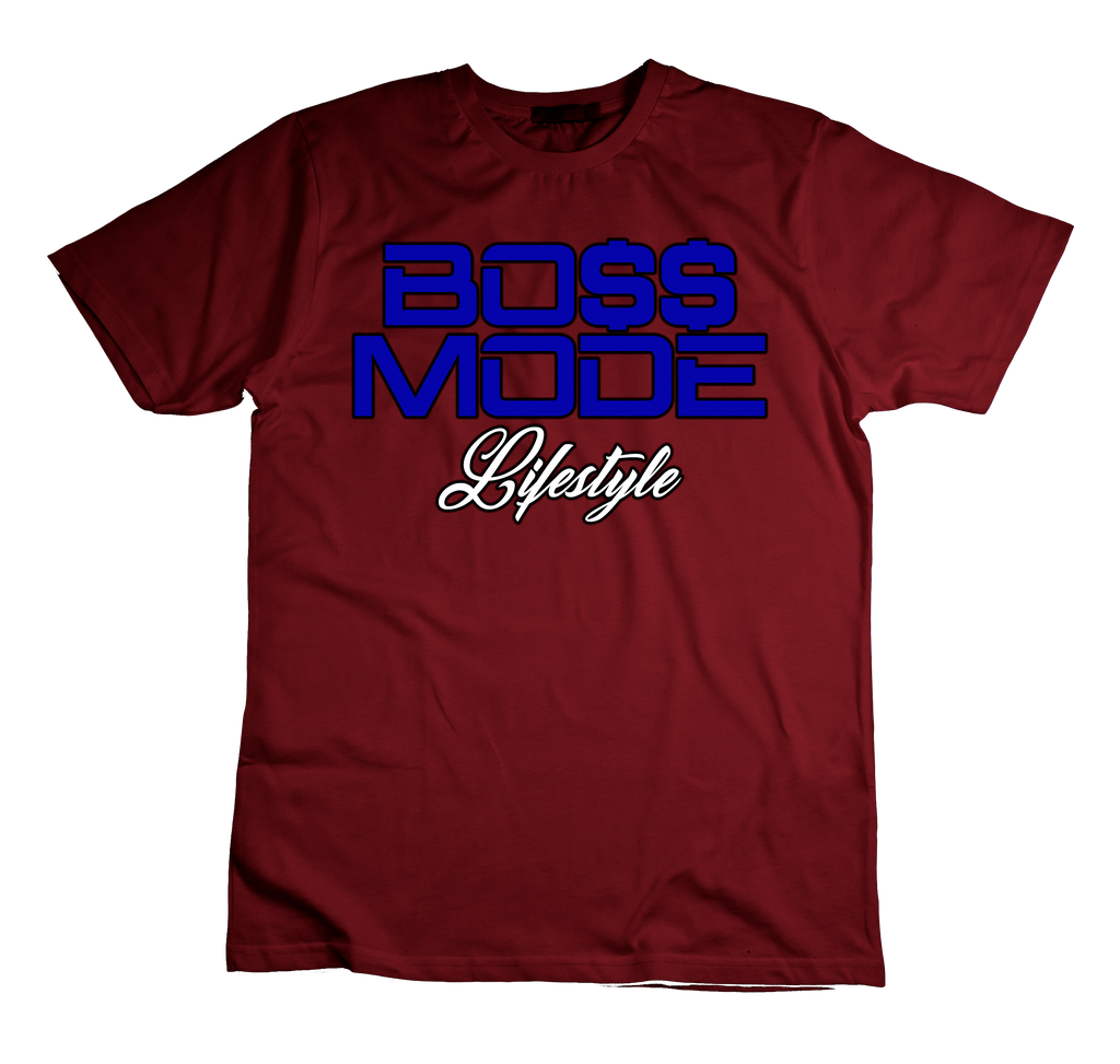 Boss Mode Lifestyle (Blue) T-Shirt